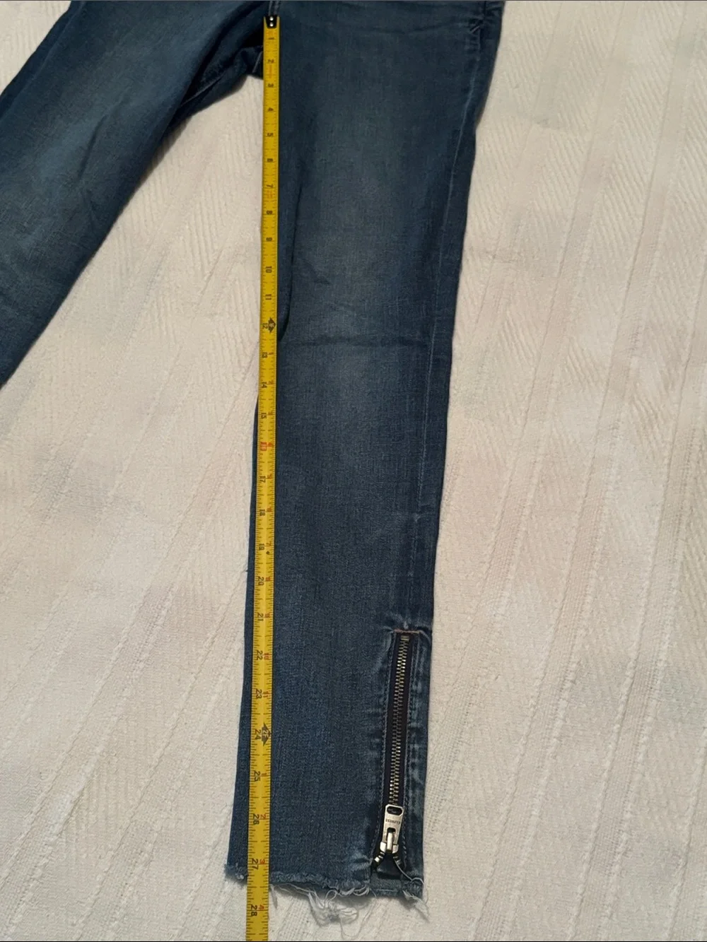 Express Stretch Skinny Jeans with Ankle Zippers -